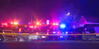 14 people were struck and four are dead in mass shooting at a California child's birthday party