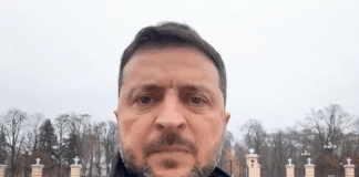 Президент Володимир Зеленський під час звернення щодо масованих обстрілів України