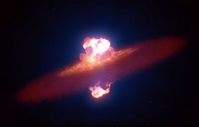 Вибух наднової зірки із асиметричним «оливковим» фронтом