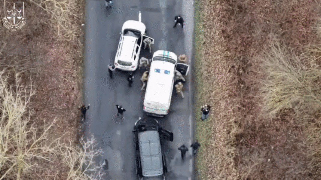 An armoured collection vehicle used to transport fugitives.
