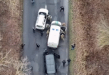 An armoured collection vehicle used to transport fugitives.