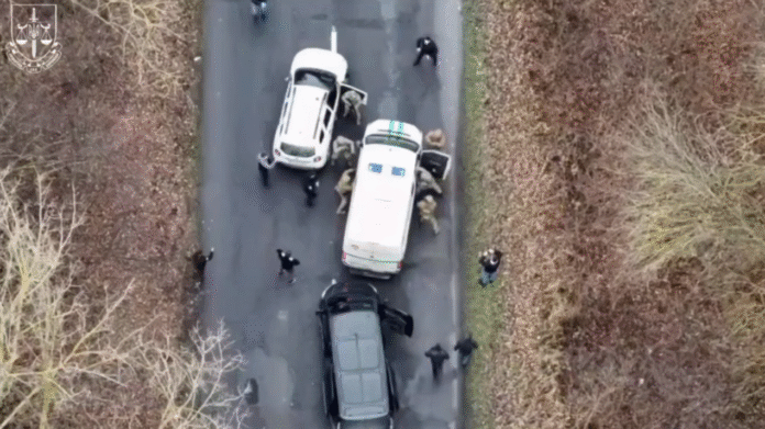 An armoured collection vehicle used to transport fugitives.