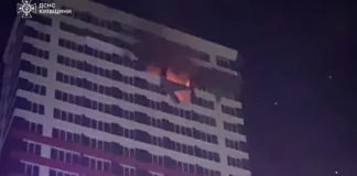 Damaged houses and rescuers' work in Brovary after the attack