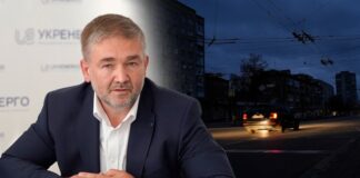 CEO of Ukrenergo Vitalii Zaichenko during a press briefing