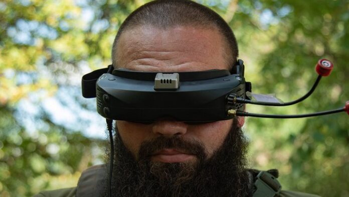 fd74fab190d3895a Ukrainian military operator flies a drone at the frontline