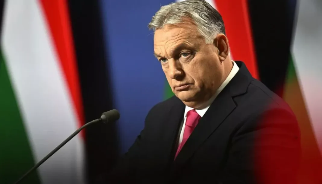 Hungarian Prime Minister Viktor Orban during a speech