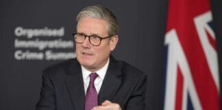 Keir Starmer during his statement on the US-Ukraine talks