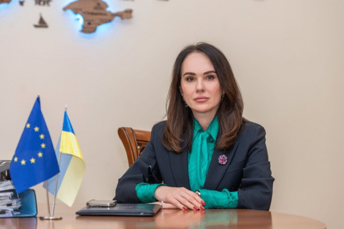 image0 Iryna Mudra during a government meeting in Kyiv