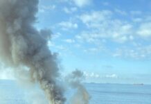 Пожежа в порту «Кавказ» після нічної атаки