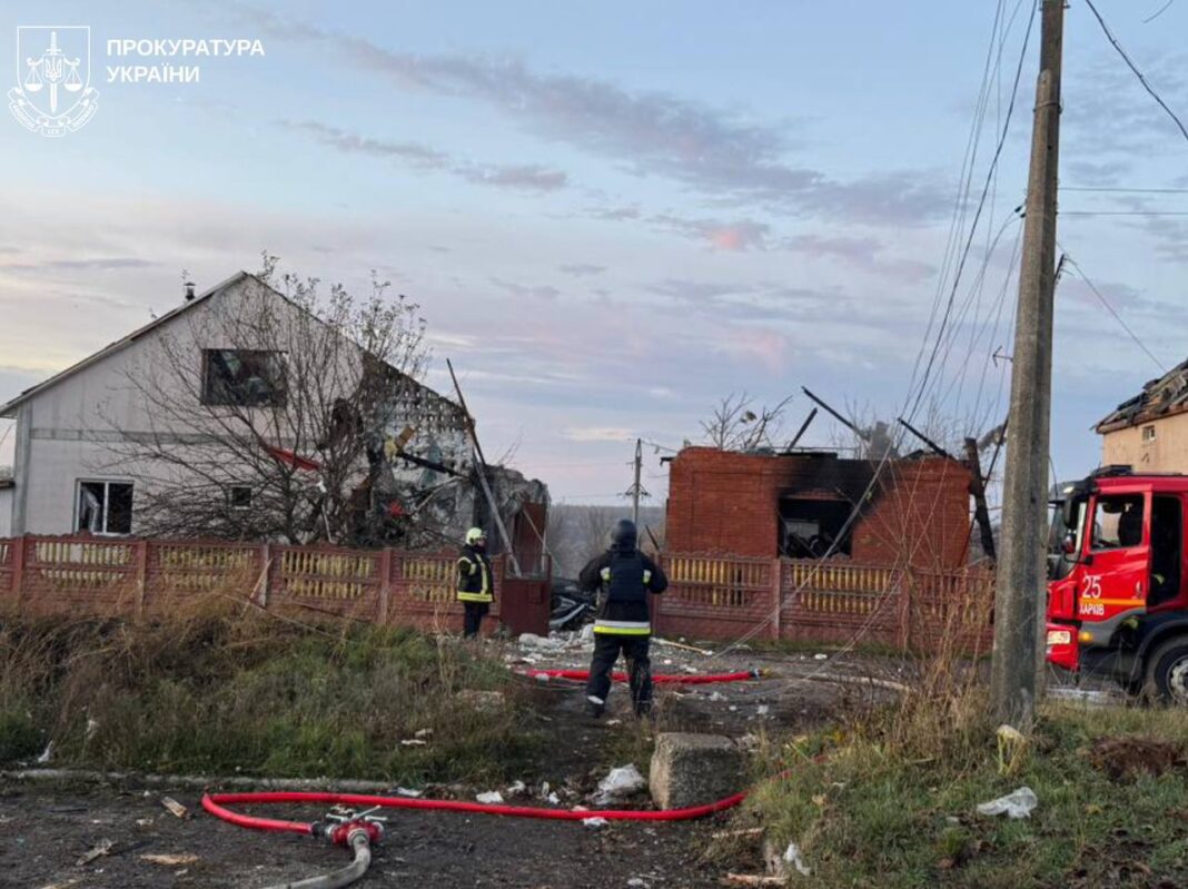 Наслідки російської атаки по передмістю Харкова