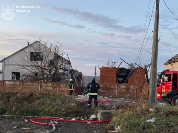 Наслідки російської атаки по передмістю Харкова