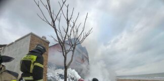 Consequences of the crash of a Ka-226 helicopter on a residential building in Dagestan