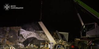 Наслідки авіаудару по АЗС у селі Коротич, Харківщина