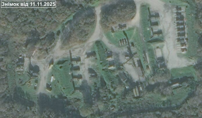 Satellite image of destroyed S-400 launchers in Novorossiysk