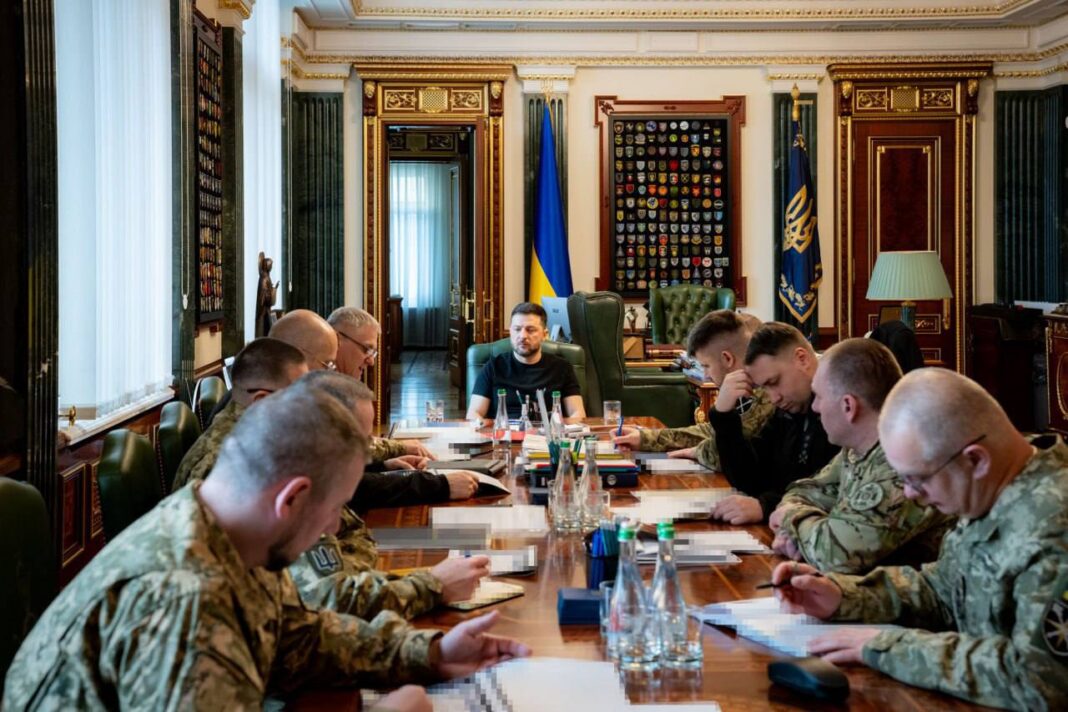 President Zelenskyy holds a meeting with defence sector leaders