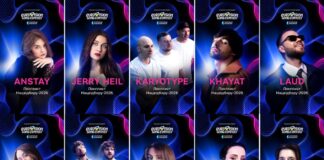 Official promo photo of all the performers included in the longlist for the National Selection for Eurovision 2026