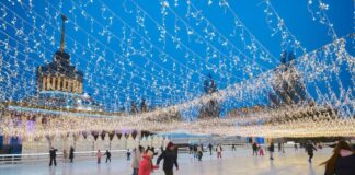 "Winterland at VDNKh: festive locations, ice rink and light installations during the season opening