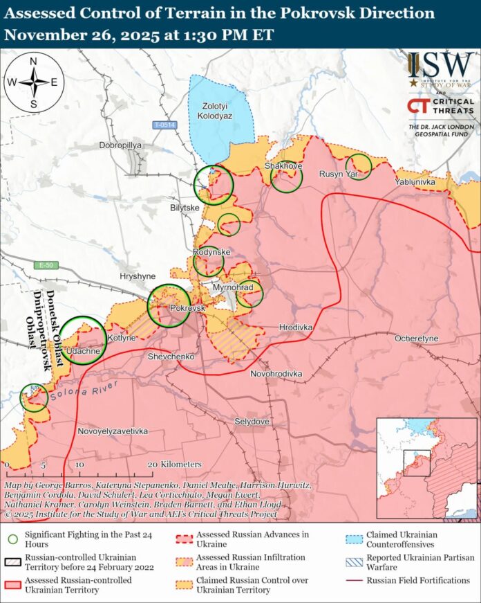 photo_2025-11-27_10-03-11 ISW map showing control of territories and minimal advance of Russian troops