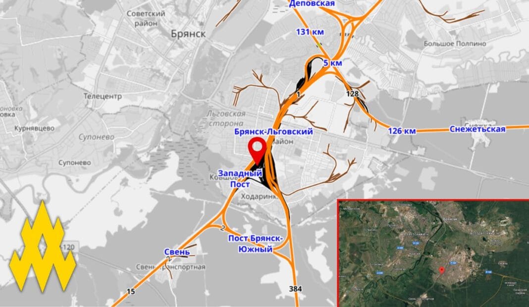 photo_2025-11-30_07-24-25 Map of the site of the explosion of a military electric locomotive in Bryansk