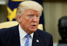 Дональд Трамп під час виступу у США, 2025 рік.