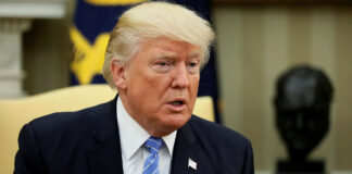 Дональд Трамп під час виступу у США, 2025 рік.