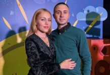 Taras and Olena Topoli in a family photo