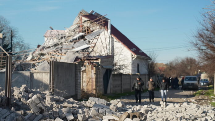 Consequences of shelling of residential buildings in Mykolaiv