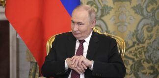 Putin during the talks