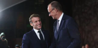 Presidents of France and Germany at the EU summit in Brussels
