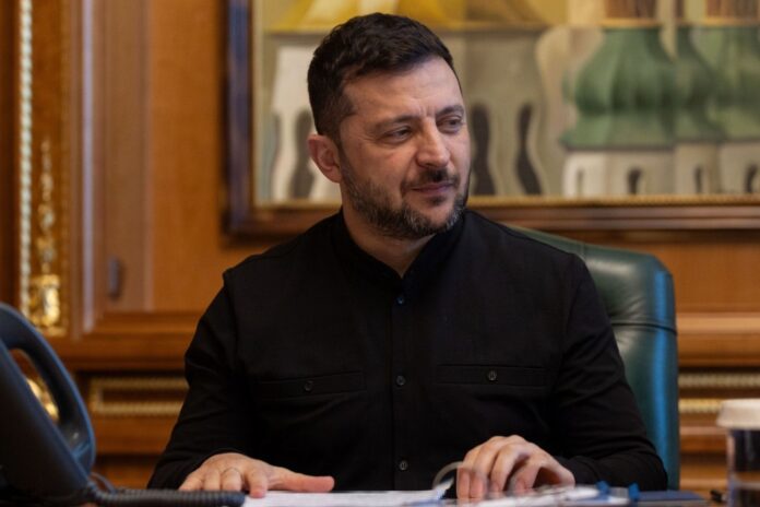 423d5a51e77fc75b8b4e1adbb1805cd1_1760275293_extra_large President Zelenskyy during a conference call with the team