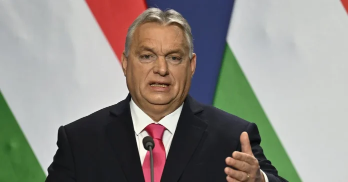 4fa3441b0e6874e65ad886de2add6c75 Hungarian Prime Minister Viktor Orban during a statement