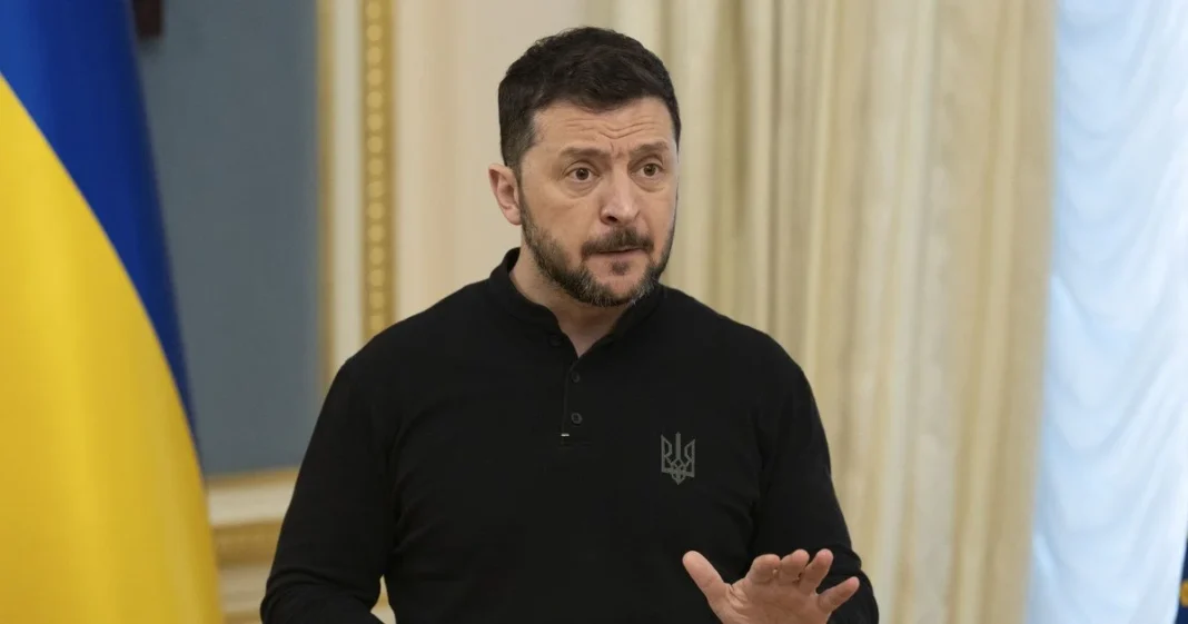 Президент Володимир Зеленський під час заяви щодо перемовин