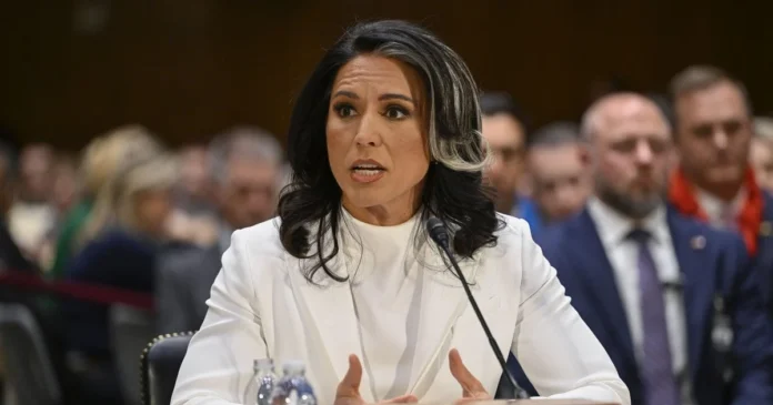Director of National Intelligence Tulsi Gabbard during a public statement