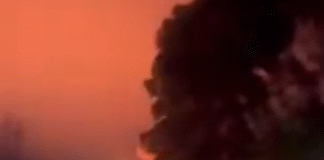 Пожежа на території комбінату «Темп» у Рибінську Ярославської області