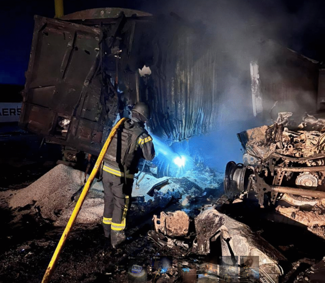 Consequences of the Russian missile attack on the port infrastructure facility in Odesa region