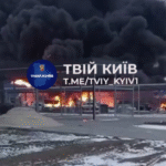 Атака БпЛА спричинила пожежу в автосалоні Renault у Білій Церкві