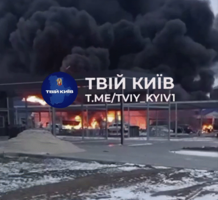 Пожежа в автосалоні Renault у Білій Церкві