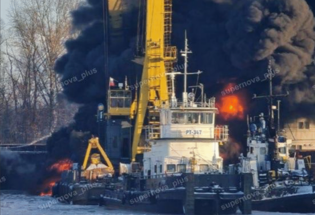 Пожежа на судноремонтному заводі у Нижньому Новгороді