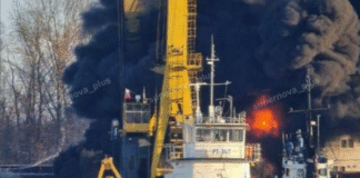 Пожежа на судноремонтному заводі у Нижньому Новгороді