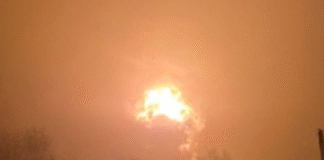 Fire at an oil depot in Tambov region after UAV wreckage falls