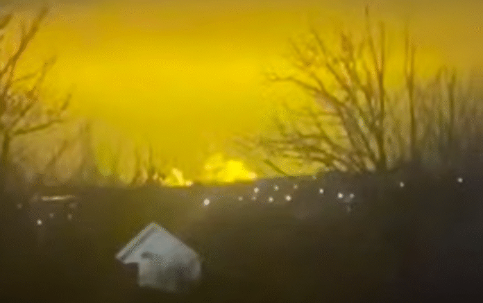 Screenshot_3 Explosion and fire on the territory of the Russian plant Energozapchastina in Cheboksary