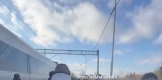 Evacuation of passengers on the Przemyśl-Kyiv train after a mining alert