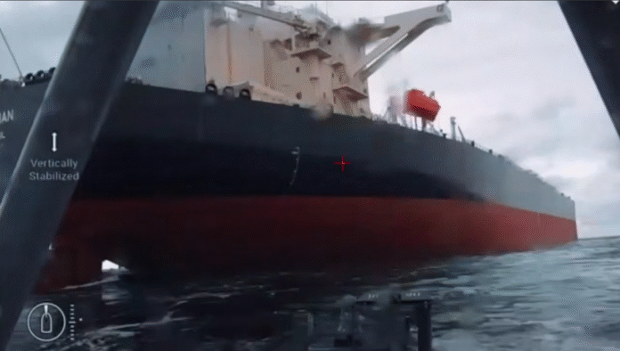 Screenshot_7 Sea Baby marine drone approaches the Dashan tanker in the Black Sea