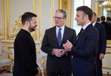 США отримають оновлений мирний план із 20 пунктів Володимир Зеленський, Кір Стармер, Олаф Мерц і Еммануель Макрон