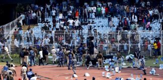 Riots at the stadium in India during Messi's appearance
