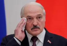 Олександр Лукашенко під час публічного заходу в Мінську