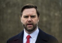 US Secretary of Defence J.D. Vance during an interview.