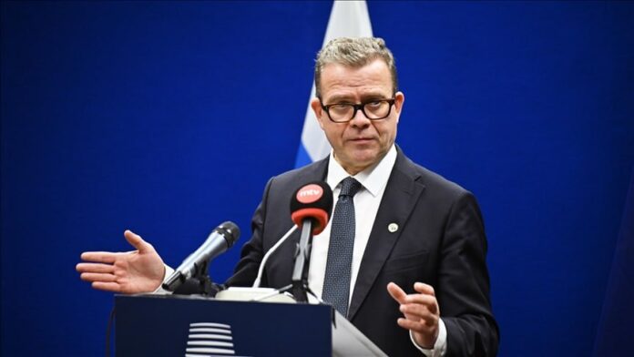 Прем’єр Фінляндії Петтері Орпо на пресконференції в Гельсінкі