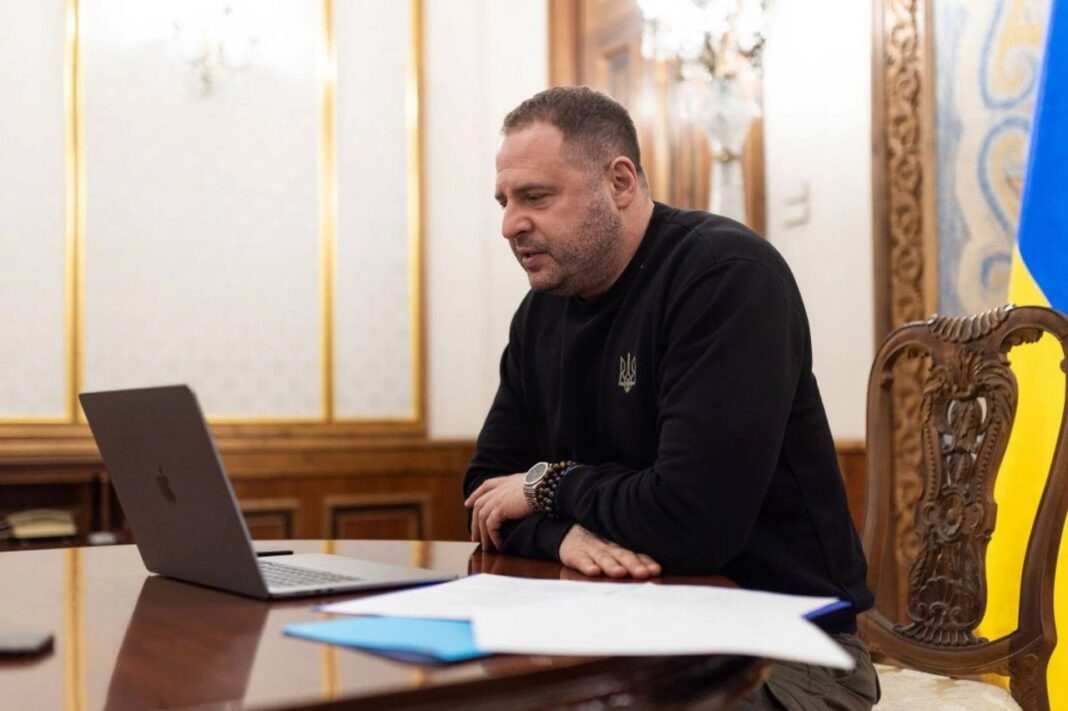 Andriy Yermak in his office