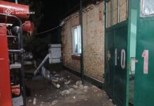 Russian strike damages fire station in Zaporizhzhia region Damaged building of fire and rescue unit after Russian strike in Zaporizhzhia region